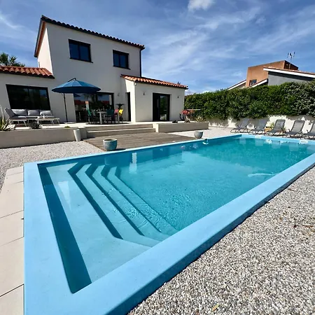 Soleria-piscine-bbq- Climatisation-sudsejourconciergerie Vila Le Soler
